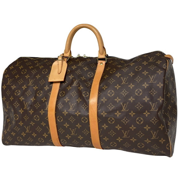 Louis Vuitton Handbags - Louis Vuitton Keepall Handbag Travel Business Boston Bag Monogram Brown